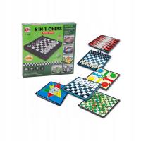 Gra 6w1 szachy, warcaby, backgammon, chińczyk, warcaby chińskie, snake