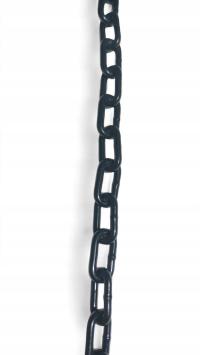 Цепь металла гальванизированная фи 6мм лакированная чернота лоска Д1 1МБ декоративная