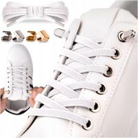 Sulpo белые шнурки без завязок для школы