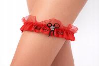 podwiązka czerwona matura studniówka haft Studniówka 2026