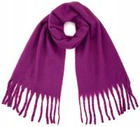 Большой теплый гладкий зимний шарф Valdez с бахромой унисекс sz23310-7