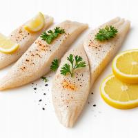 Halibut patroszony bez głowy mrożony tusza wysoka jakość 2 kg