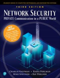 Network Security: Private Communication in a Public World CHARLIE KAUFMAN