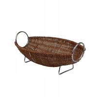 Koszyk koszyczek Rattan na owoce chleb brąz Mały