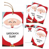 6x ZAWIESZKI ŚWIĄTECZNE z11 DO PREZENTÓW - etykiety BILECIKI na prezenty 6x