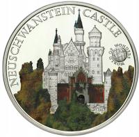 Palau. 5 dolarów 2010, Zamek Neuschwanstein – SREBRO