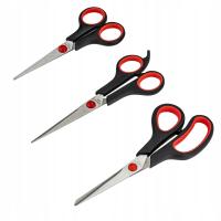 Nożyczki uniwersalne szkolne biurowe 3 szt.
