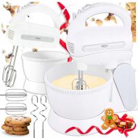 MIKSER Z MISĄ OBROTOWĄ RĘCZNY ROBOT PLANETARNY KUCHENNY TURBO 5 PRĘDKOŚCI