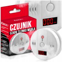 CZUJNIK CZADU TLENKU WĘGLA MEGA LCD DETEKTOR CO LCD WYKRYWACZ BEZPRZEWODOWY