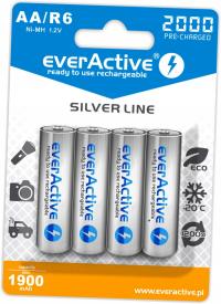 Akumulatory everActive R6 AA 2000 mAh silver line