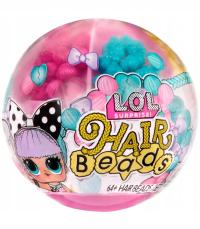 LOL SURPRISE HAIR BEADS KULA LALECZKA Z KORALIKAMI PRZYPINKAMI 511205