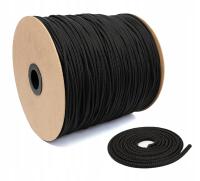 Полипропиленовая веревка плетеная веревка Черная прочная 6 мм 100 м