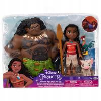 Vaiana i Maui Zestaw 2 Lalek Figurek Figurki Lalki Moana Mahui Disney