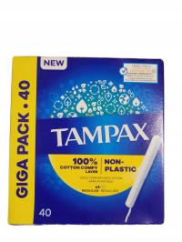 TAMPAX REGULAR - tampony z aplikatorem ( nie plastikowy ) 40 szt