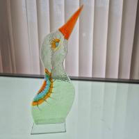 Bajkowy ptak fusing ozdoba stojąca Zielony