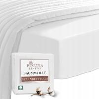 Prześcieradło z gumką, 400 cm, 110 x 200 – 120 x 200 cm, białe, 100