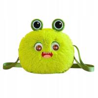 PLUSZOWA TOREBKA POTWOREK 20 CM - ZIELONA TOREBECZKA NA RAMIĘ DLA DZIECI