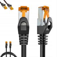Patchcord S/FTP 6a RJ45 / RJ45 3 m czarny