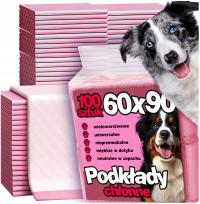 PODKŁADY MATY DLA PSA HIGIENICZNE NAUKA SIKANIA CHŁONNE 100 SZTUK 60X90 CM