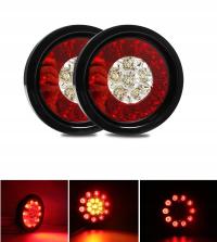 Комплект из 2 задних фонарей круглые задние фонари черный led диод