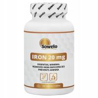 Железо Хелат (Диглицинат) 20 мг 120 вкладка-высокая усвояемость-Sowelo