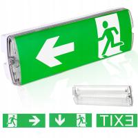 OPRAWA ŚWIATŁO AWARYJNA LED IP20 INTELIGHT LAMPA AWARYJNA EXIT +NAKLEJKAM