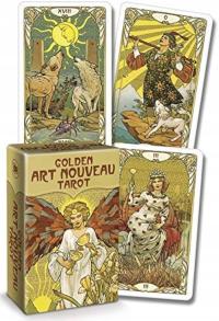 KARTY DO GRY TAROTA ZESTAW KART DO WRÓŻENIA GOLDEN ART NOUVEAU TAROT MINI