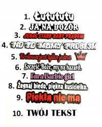 Napis 3D - Personalizowany - Druk 3D