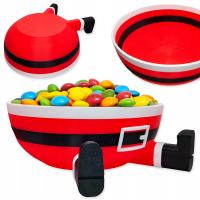 Miska ŚWIĘTY Mikołaj ŚWIĄTECZNA na Słodycze DEKORACJA na ŚWIĘTA STÓŁ