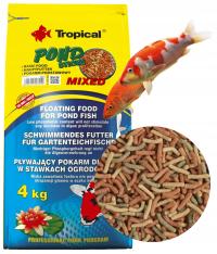 Pokarm Pellet dla Ryb w Oczku Stawie Pałeczki Karma Tropical 4 kg 50 L