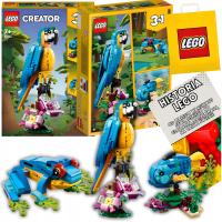 LEGO CREATOR 31136 EGZOTYCZNA PAPUGA RYBA + LEGO TORBA PAPIEROWA PREZENT