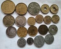 zestaw monet Hiszpania 20 szt.