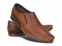 Мокасины Мужские Кожаные Без Шнуровки Натуральная Кожа Коричневый 847/33