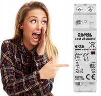 Контактор установки STM-25-20/24V 25A, 2xno, 24VDC, Zamel