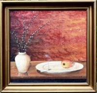 SYGNOWANY ORYGINALNY STARY OBRAZ - MARTWA NATURA