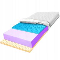 Materac piankowy 90x190 z lateksem pianka strefowa oddychający na skurcz 12