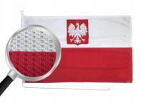 Flagi-Shop Flaga LONGLIFE Polska z Godłem na jacht 65 Bandera Jachtowa