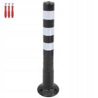 SŁUPEK UCHYLNY elastyczny BLOKUJĄCY 75 cm drogowy CZARNY