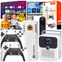 PROJEKTOR 4K LED KONSOLA GAME STICK PRO ANDROID 2 PADY GRY PILOT WIFI USB