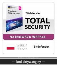 Bitdefender Total Security 5 urządzeń / 1Rok Windows,Mac,Android,IOS
