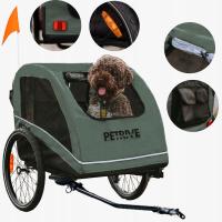 Przyczepka dla psa do 40 kg, przyczepka rowerowa dla kota PETRIVE norma UE