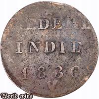 1 CENT 1836 HOLENDERSKIE INDIE WSCHODNIE - BARDZO RZADKA