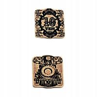 KOLEJOWA ZŁOTA METALOWA MONETA 1 SZT RPG LARP