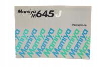 MAMIYA M645J -instrukcja-jęz.angielski