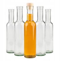 5X стеклянные бутылки 250 мл FUTURA для настойки вина самогон ликер с пробками