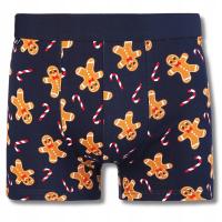 РОЖДЕСТВЕНСКИЕ БОКСЕРЫ МУЖСКИЕ ТРУСЫ ПОДАРОК В ПРЯНИКИ МОРАДЖ