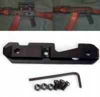 Stalowa szyna płytka montażowa DOVETAIL SIDE PLATE pod montaż boczny AK 47