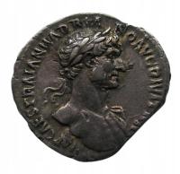 AR-Denar Hadrian (117 – 138) - FORT RED - RIC 10 Denar wybity w 117 r.