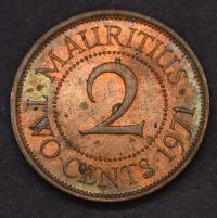 Mauritius - 2 centy 1971