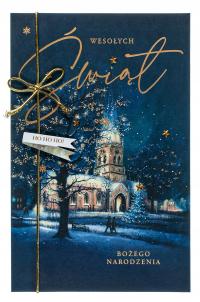 Kartka świąteczna vintage przepiękna Premium Kartki świąteczne cudne H1068